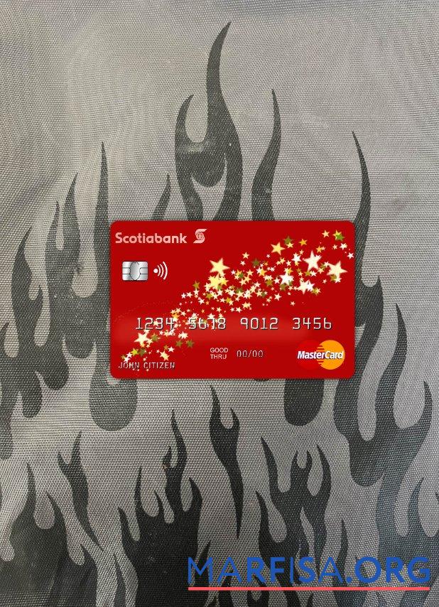 Printable Bahamas Scotia bank mastercard photolook front example